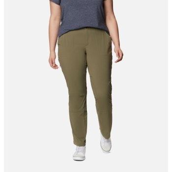 Columbia Ženske Hlače - Saturday Trail Stretch Plus Size Sive Zelene | NYXD-53196